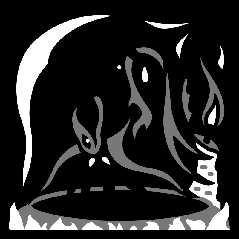 Chaudron de sorcière. Une drôle de sorcière à Halloween