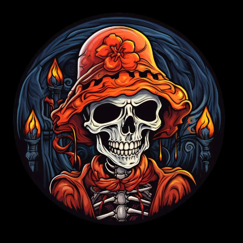 Crâne d’Halloween