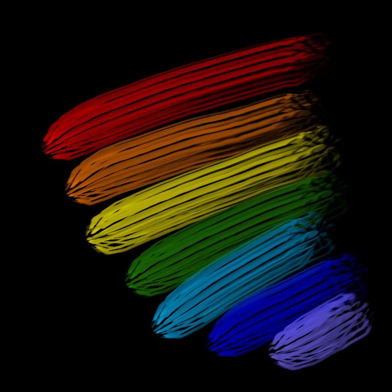 Rayures arc-en-ciel