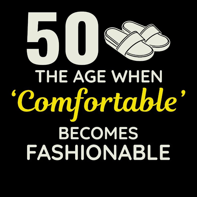 50e anniversaire pantoufles confortables à la mode