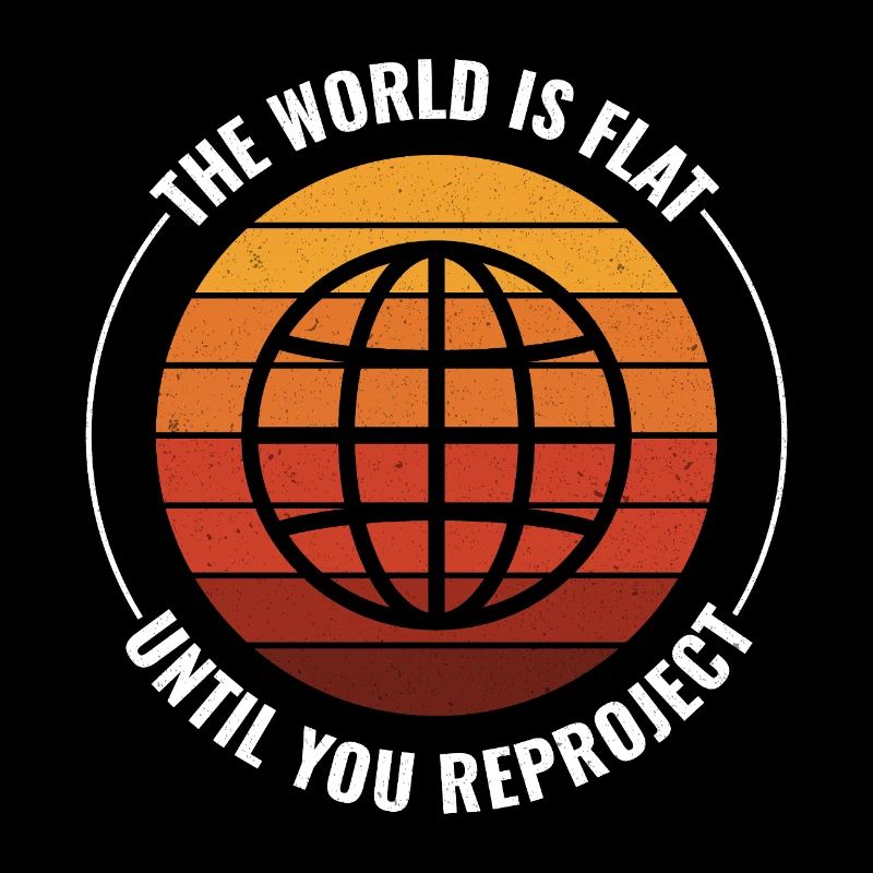 Globe Earth World Map Retro Sunset