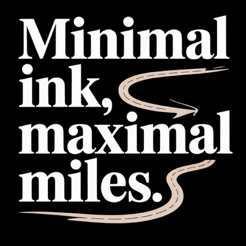 Minimal Ink Maximal Miles GIS Road Map
