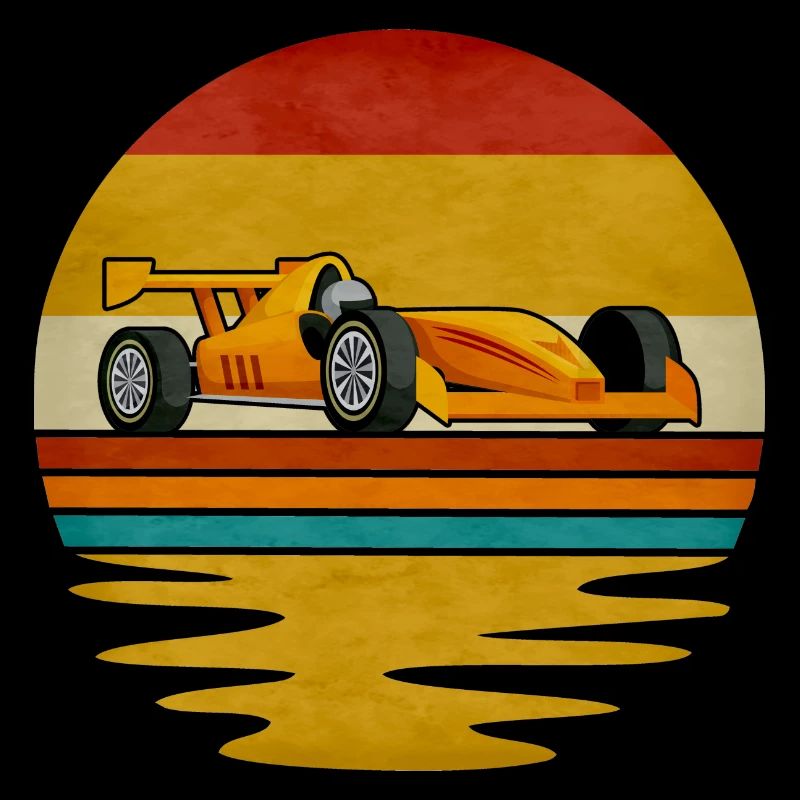Formula Racing Retro Grafik