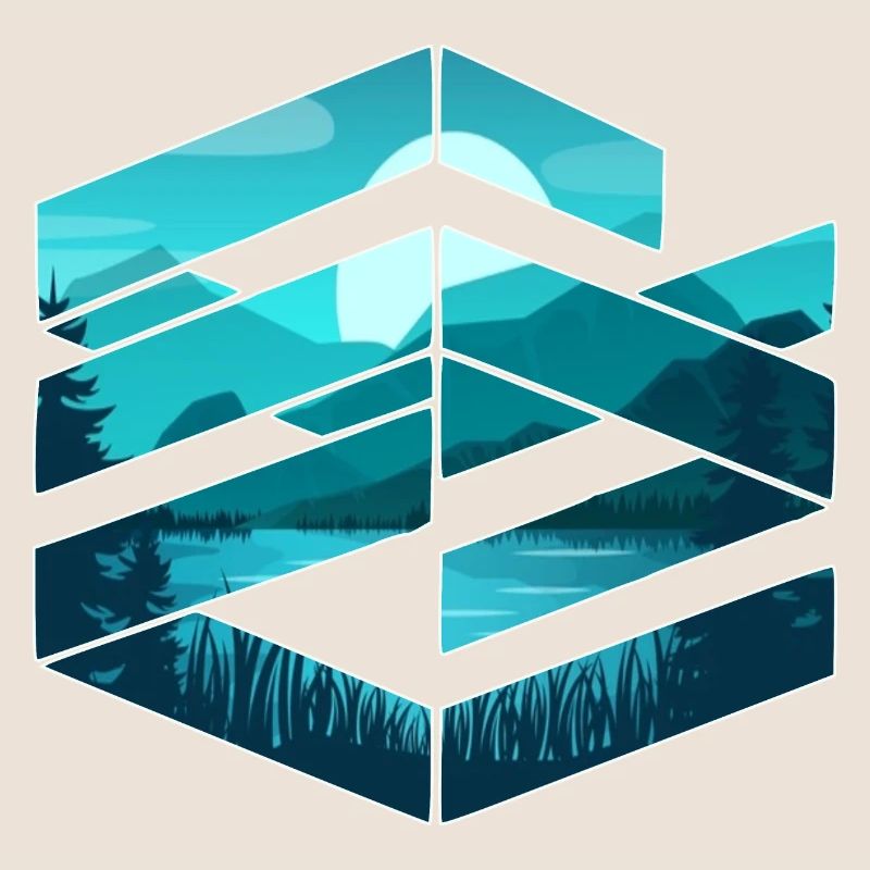 Paysage de conception graphique