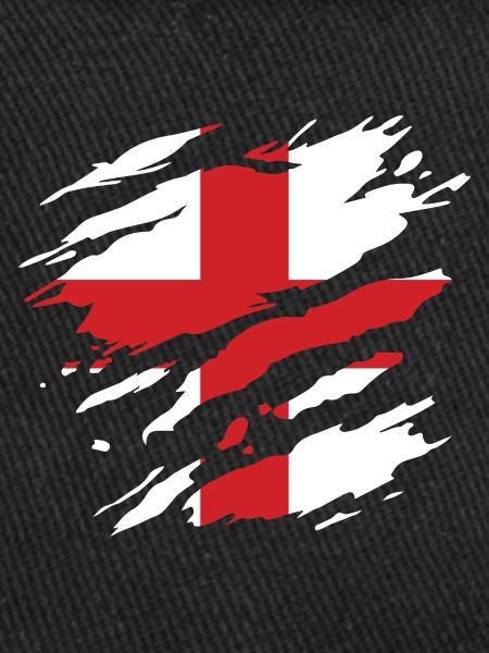 Angleterre - Drapeau national, rayures, fissures