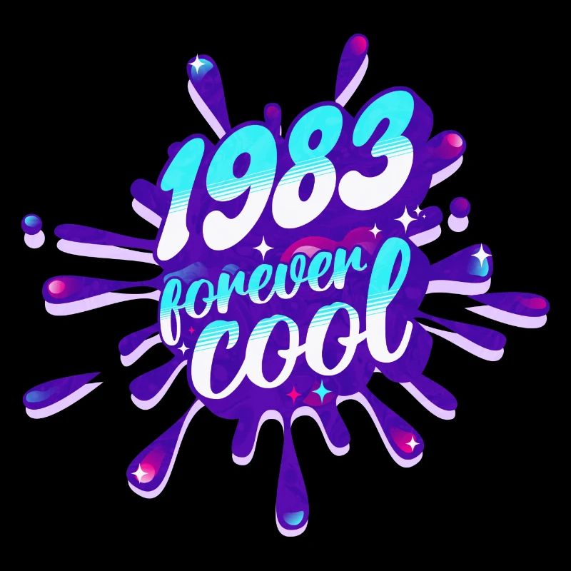 Année Cool 1983 Anniversaire 40 Ans