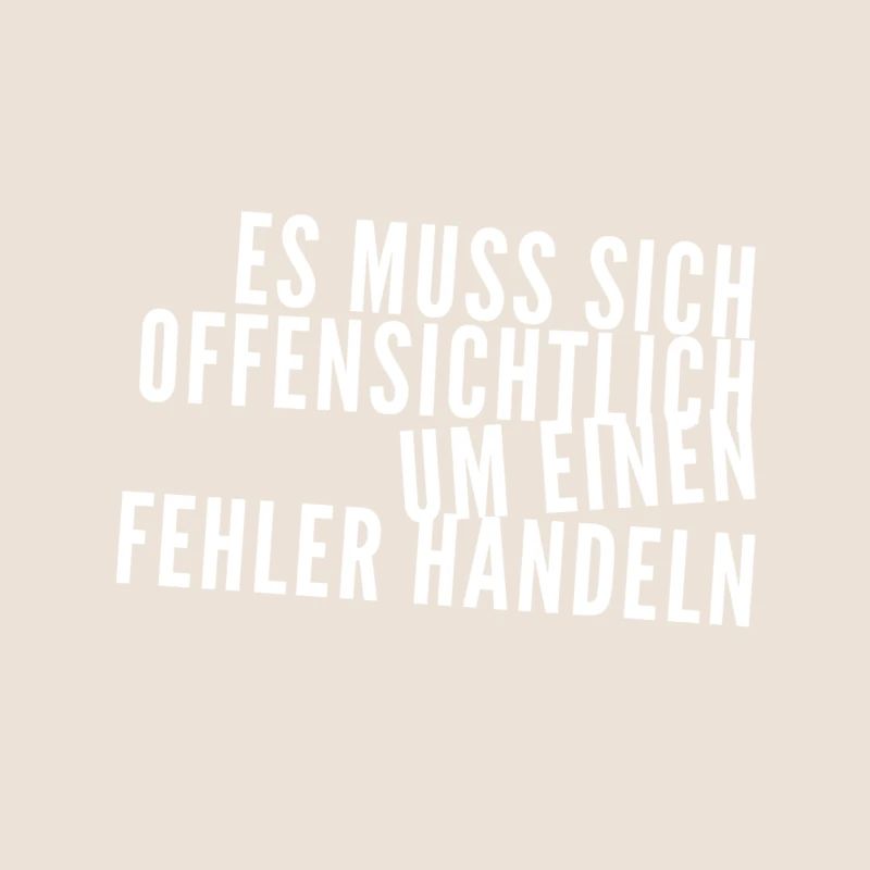 offensichtlich ein Fehler