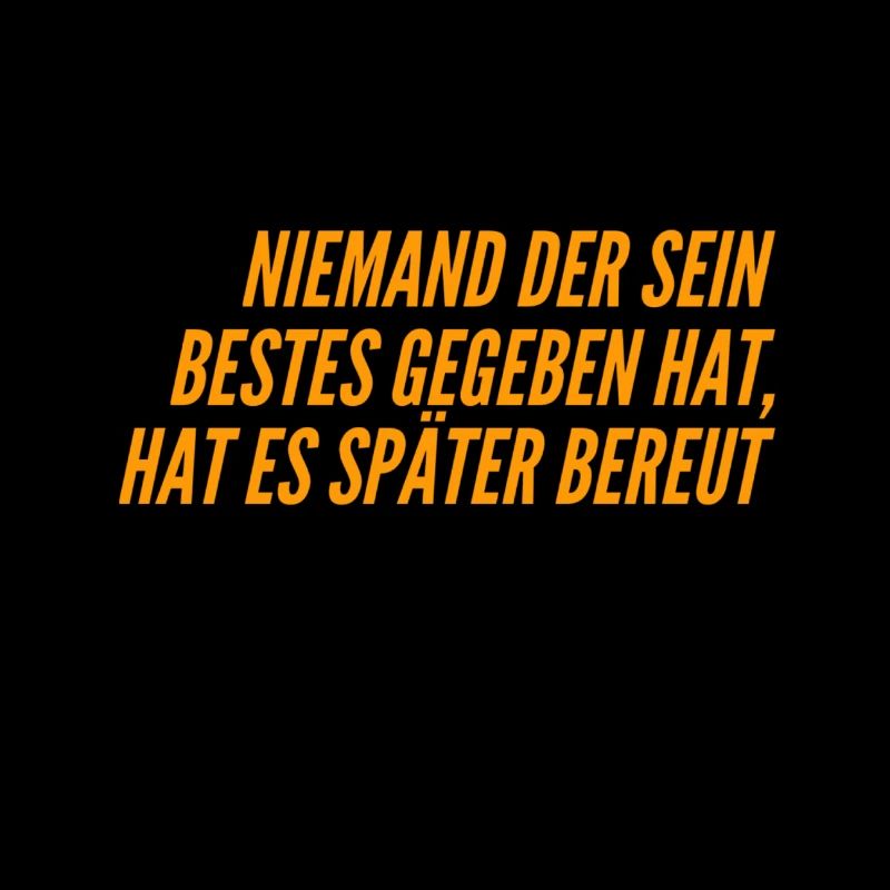 sein Bestes geben