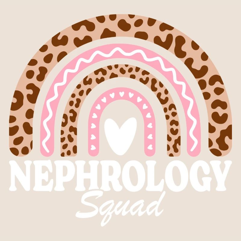 Regenbogen-Nephrologie-Krankenschwester-Team
