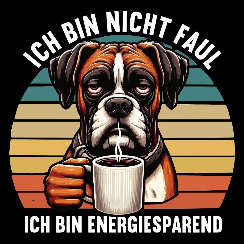 Ich Bin Nicht Faul Boxer Boxerhalter Boxerhund