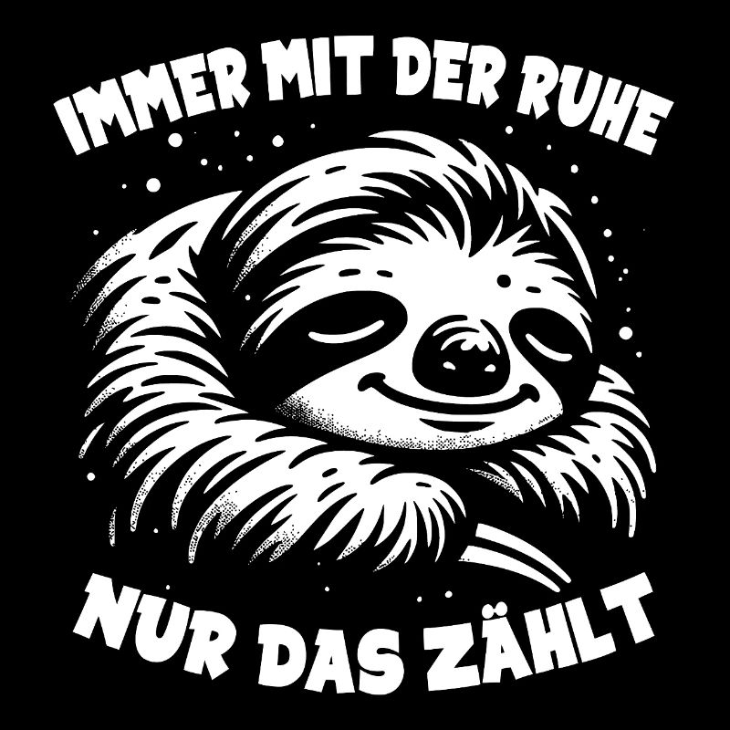Faultier cool nur keinen Stress immer mit der Ruhe
