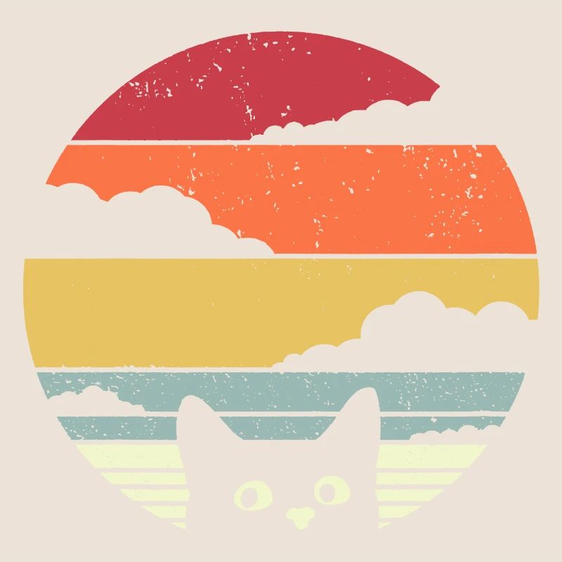 Graphique drôle de chat