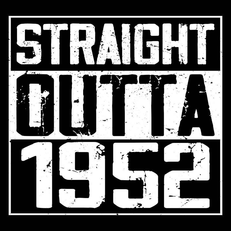 Straight Outta 1952 Retro 1952 Jubiläumsgeschenk
