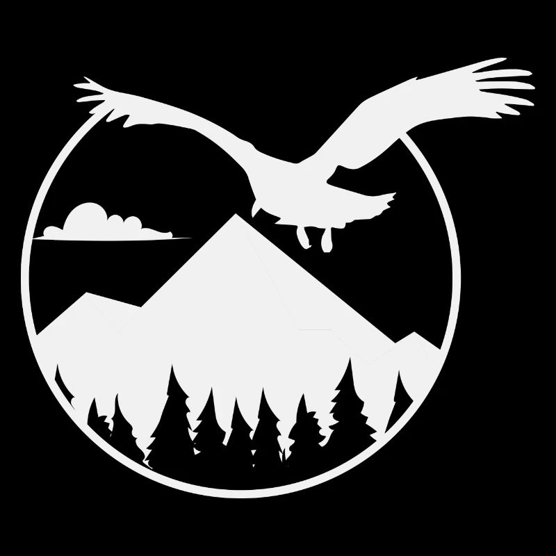 Adler und Berge - Eagle and Mountain