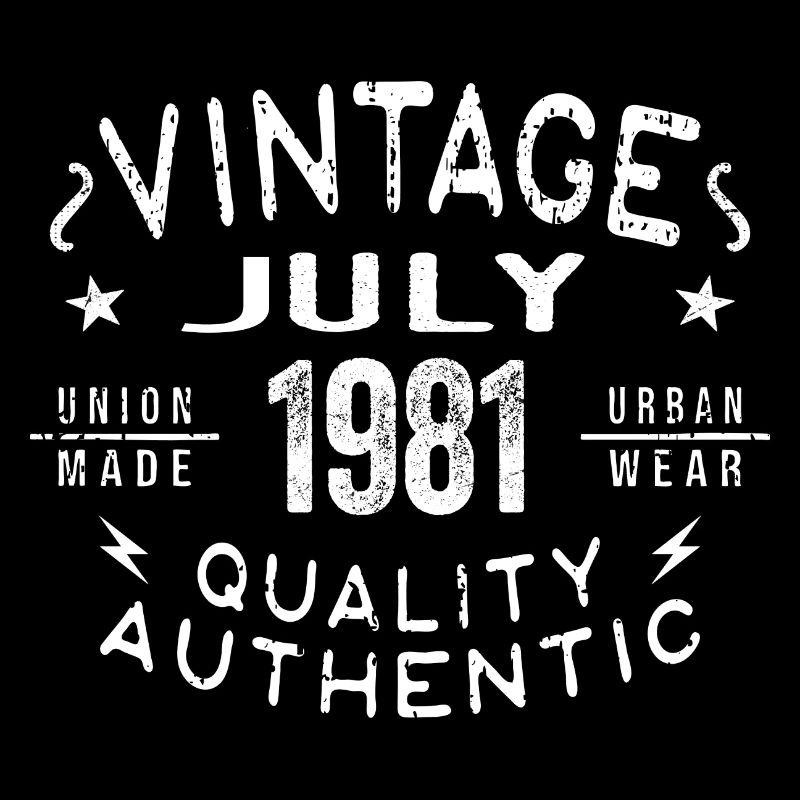 July 1981 Birthday in 1981 Birthday Gift