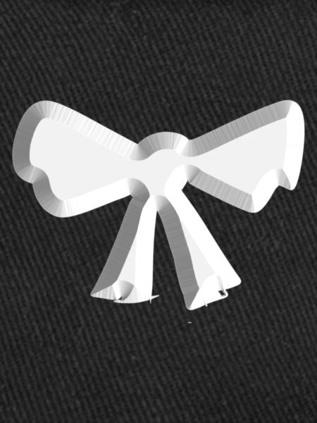 symbole de boucle mouche argent