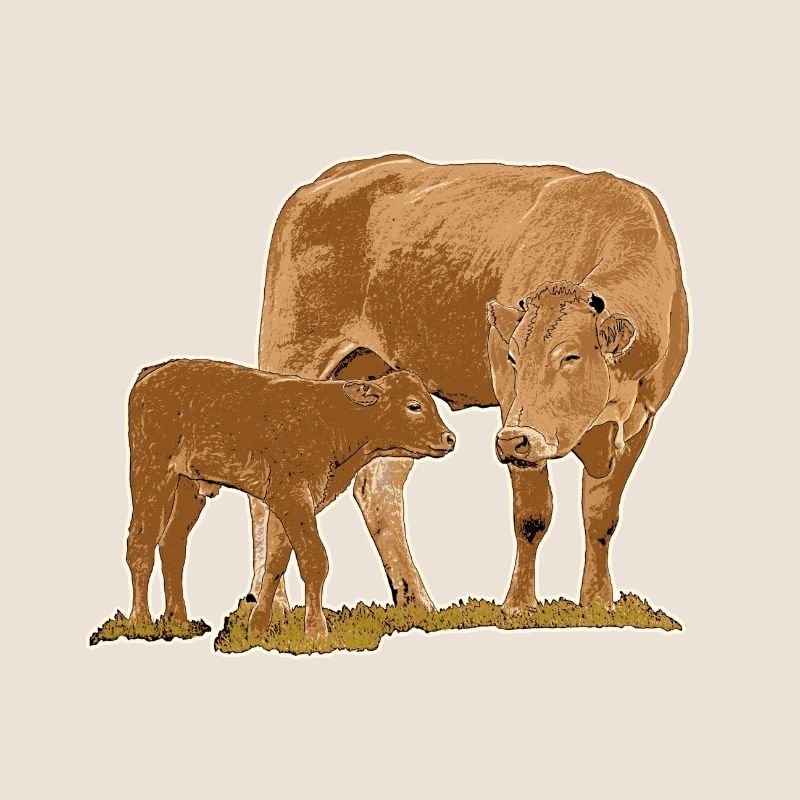 Vache avec veau