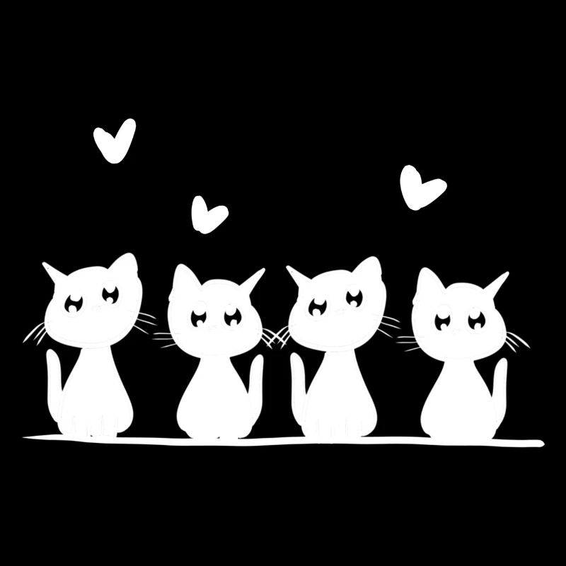 Chats Amis Animaux mignons Animal de compagnie petit quatre