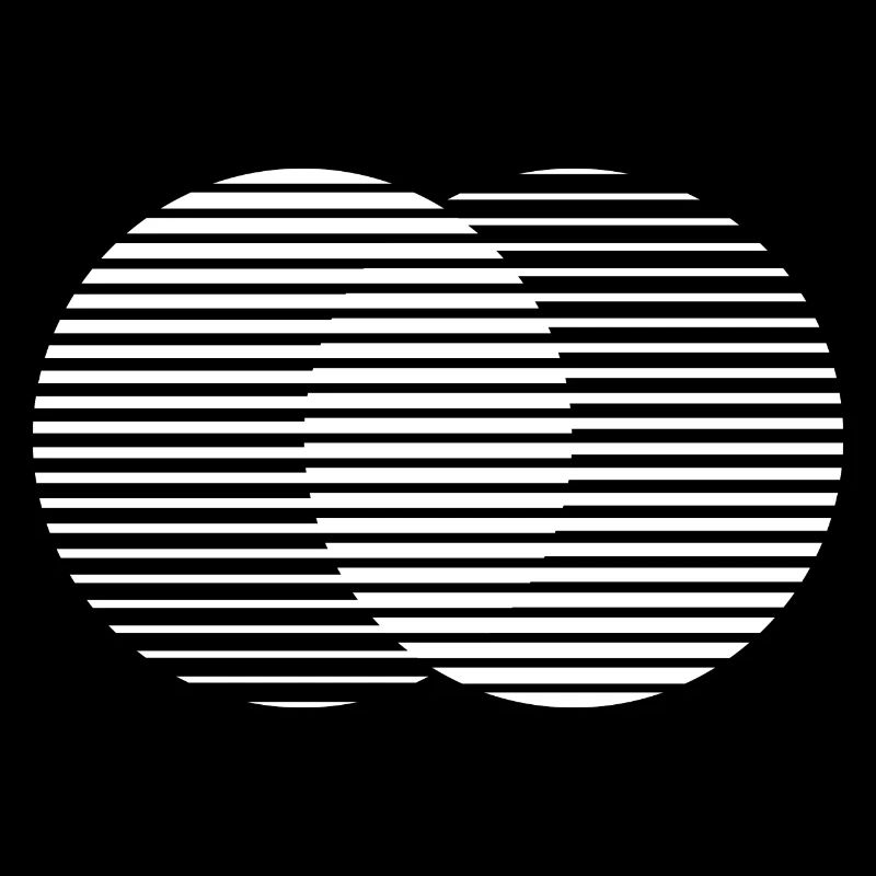 Two Circles / weiß