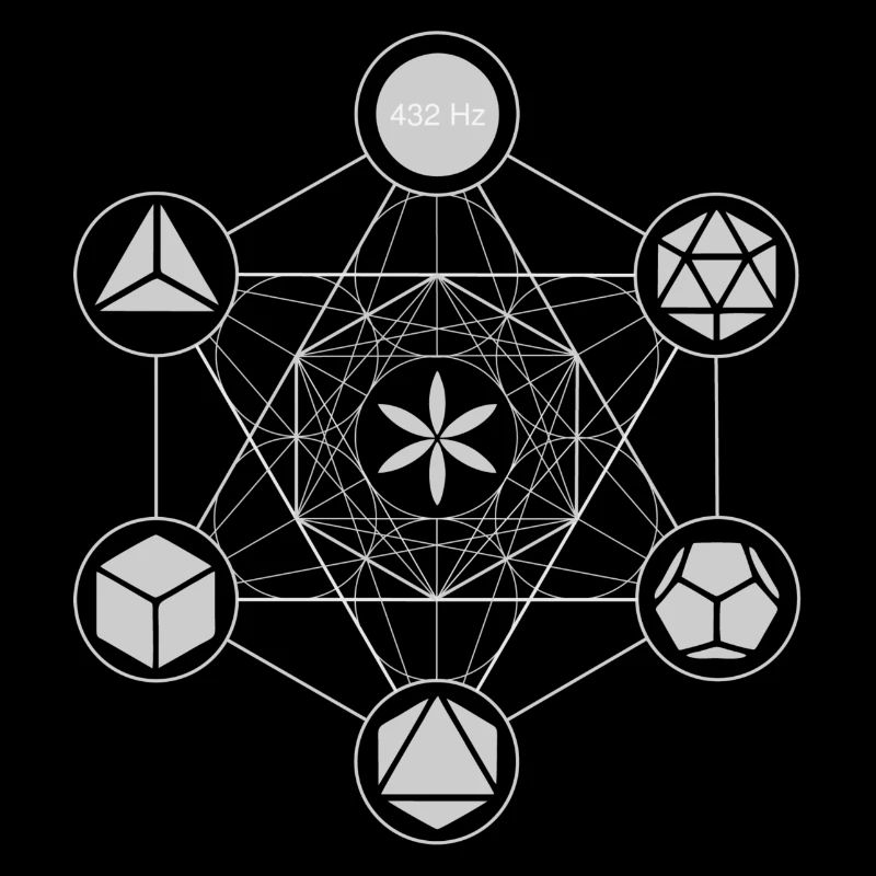 Metatron Vorlage weiß