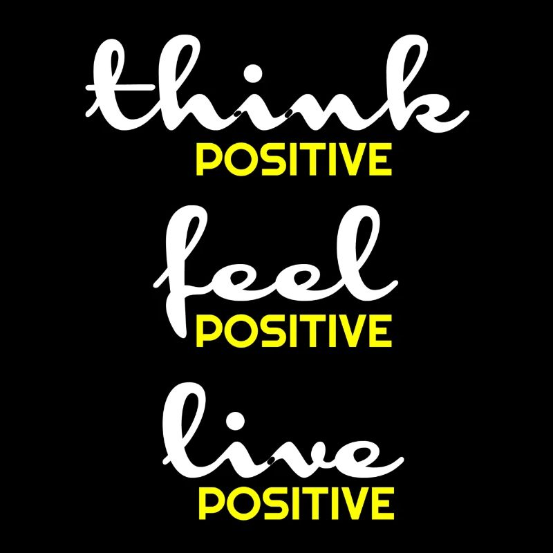 Pensée positive, positive, t-shirts positifs, hoody