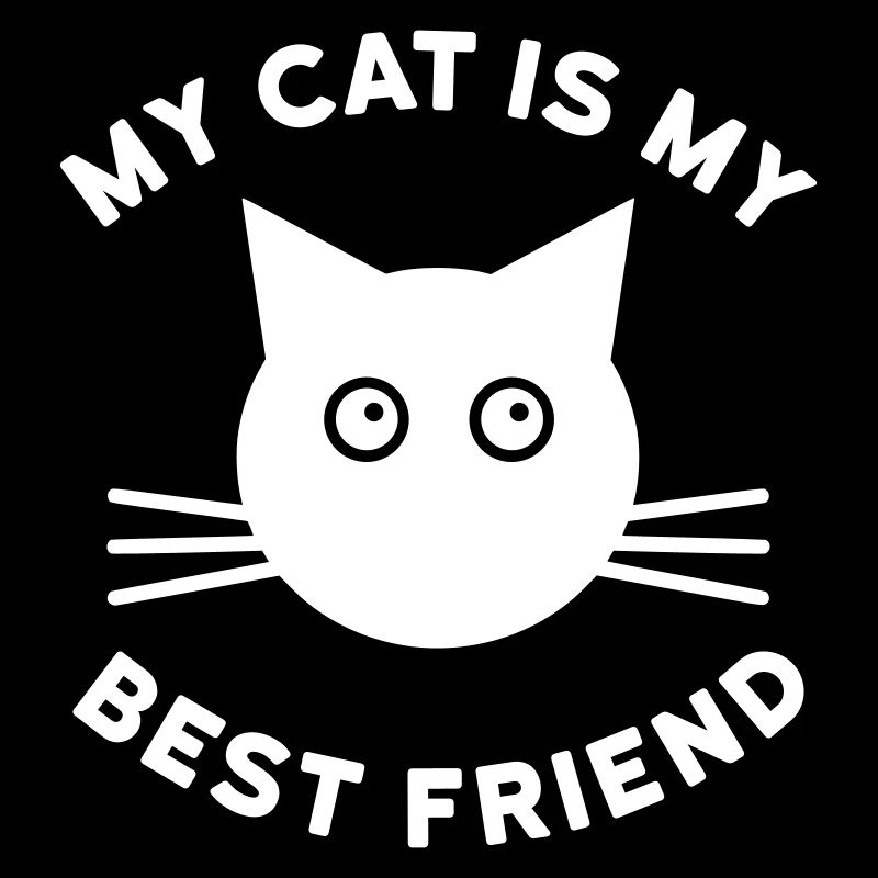 Mon chat est mon meilleur ami (chat visage)