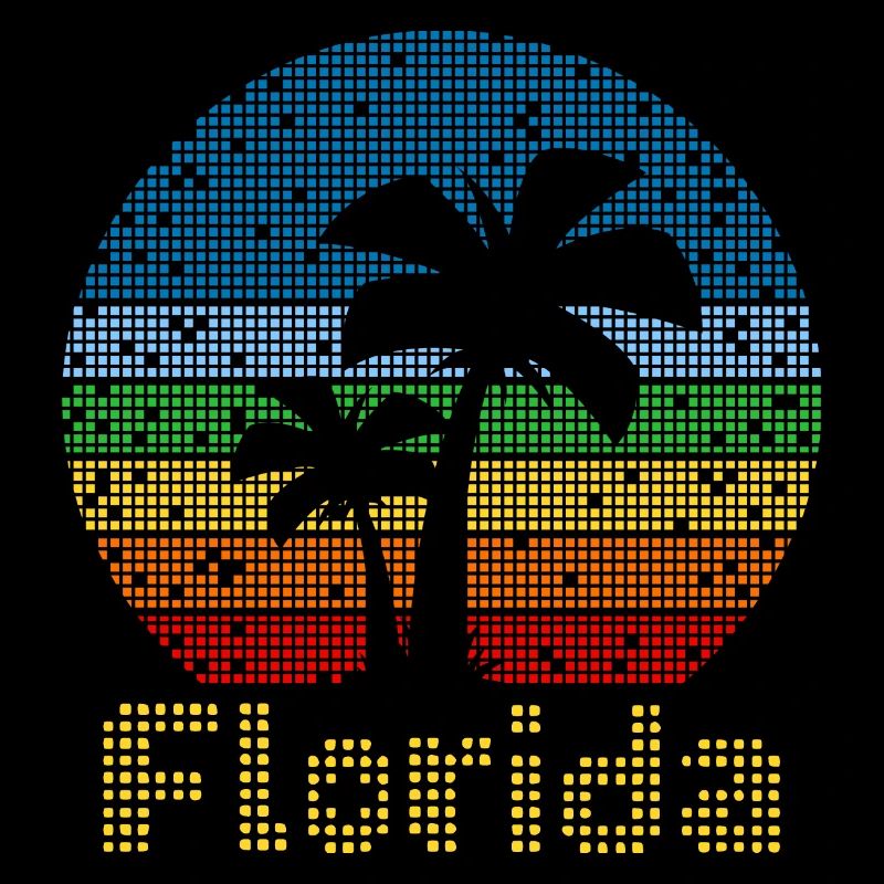 8bit Retro Florida Vacation