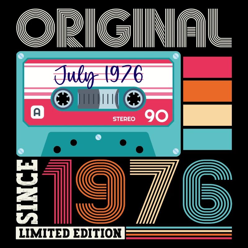 Original July 1976 46th Birthday Gift Men