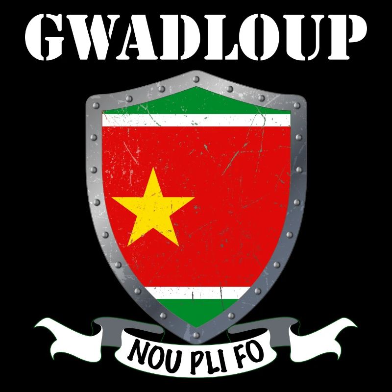 Gwadloup nou pli fo Guadeloupe Drapeau
