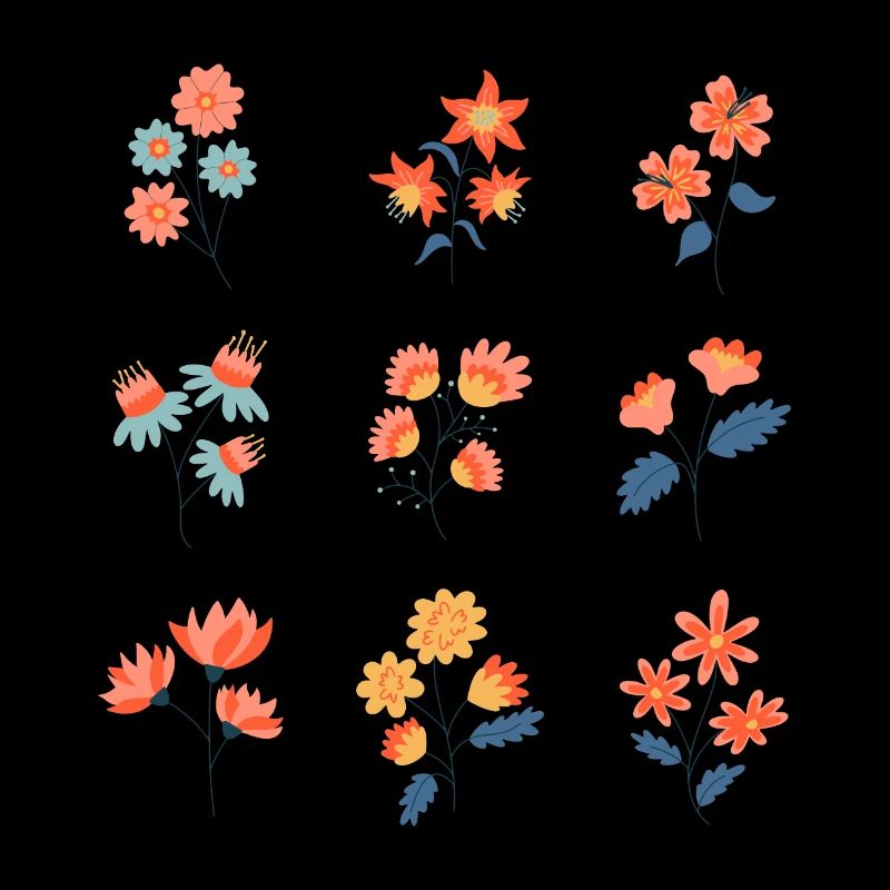 Fleurs sauvages Fleurs botaniques