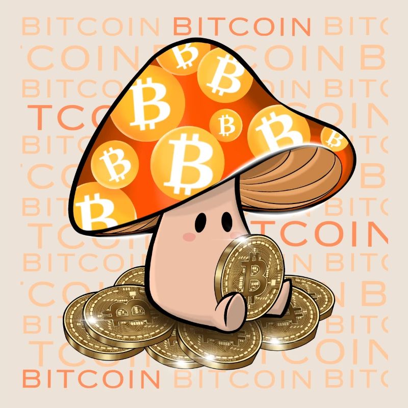 Bitcoin Pilz Krypto Coin Geschenk Idee