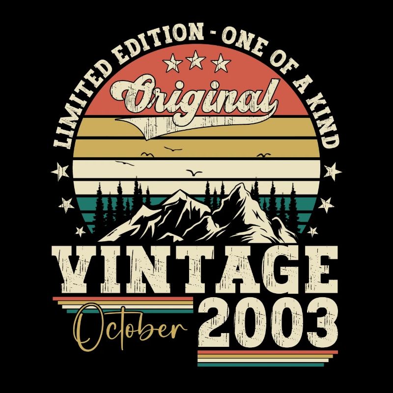 Original Octobre 2003 19th Birthday Gift Cool
