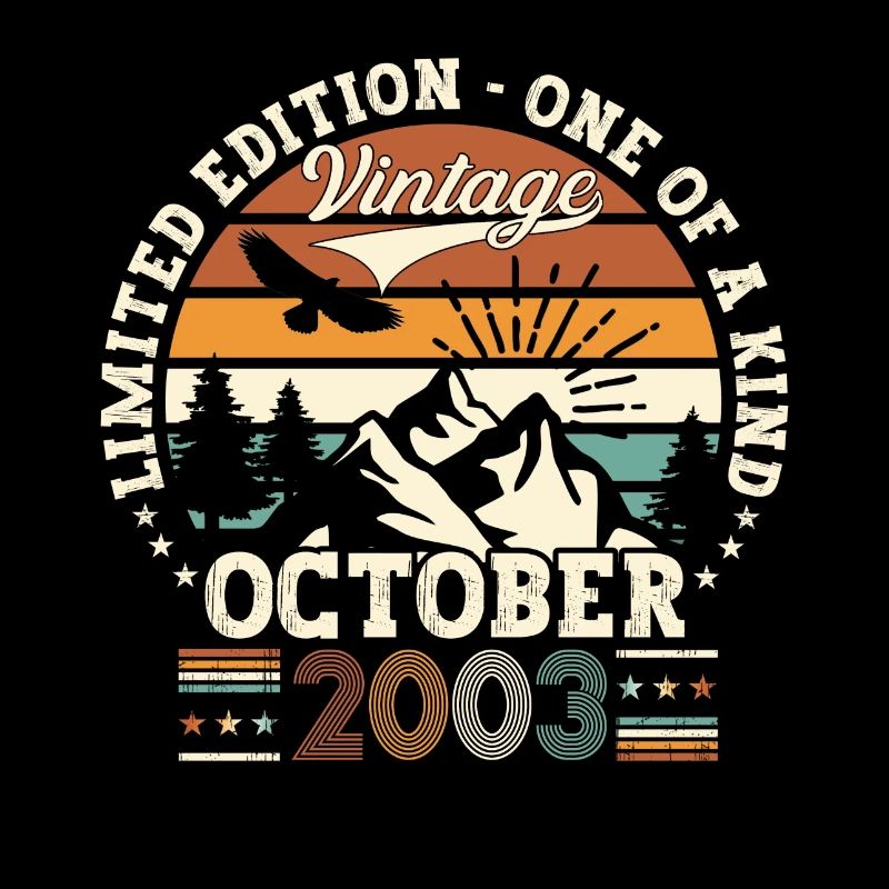 Original Octobre 2003 19th Birthday Gift Cool