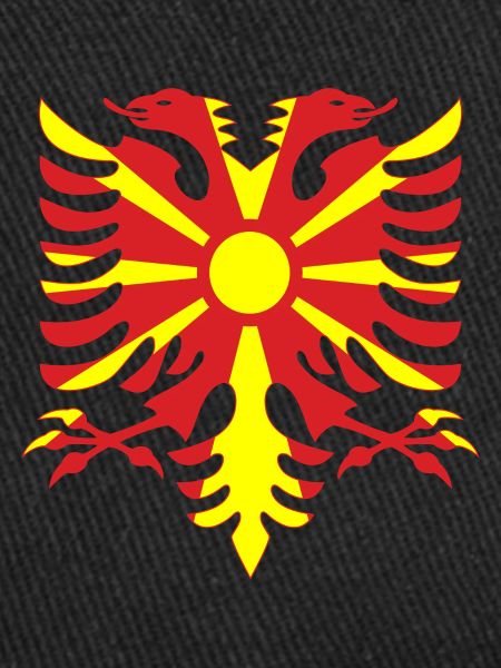 Macédoine Albanie Drapeau