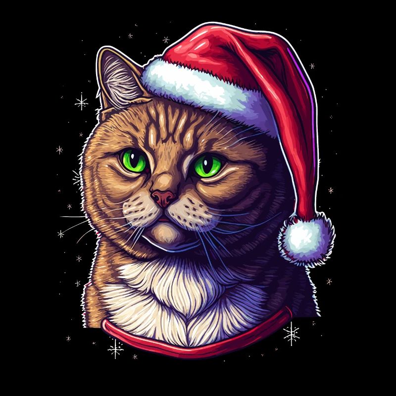 Illustration numérique parfaite du chat d’hiver, un excellent