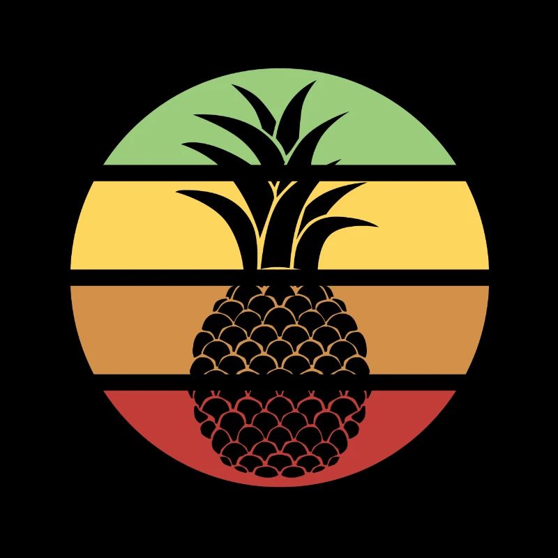 Eating Pineapples Ironic Saying Tropical Summer
