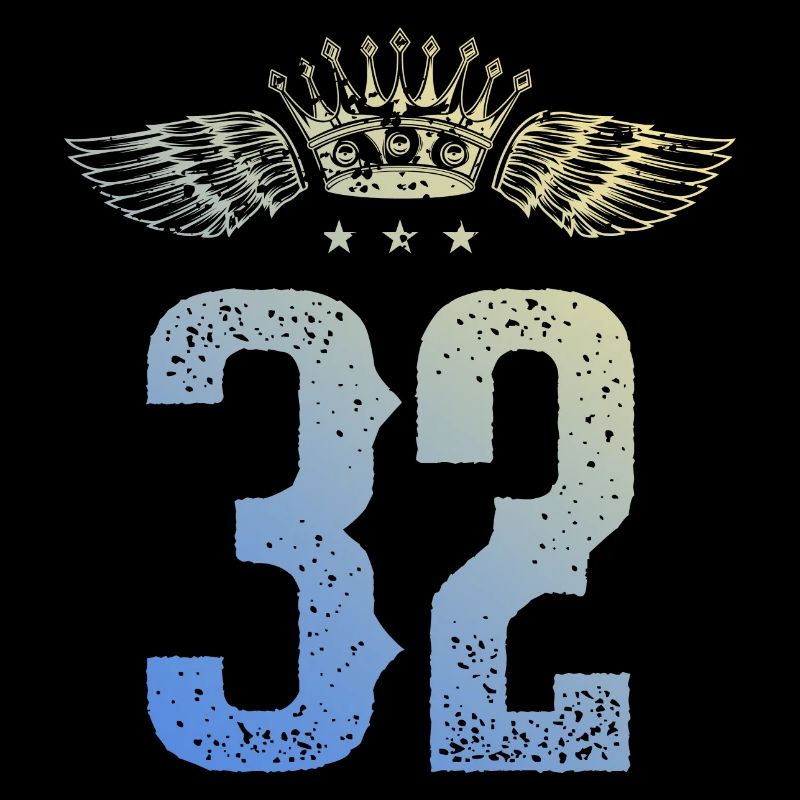 32 Number crown