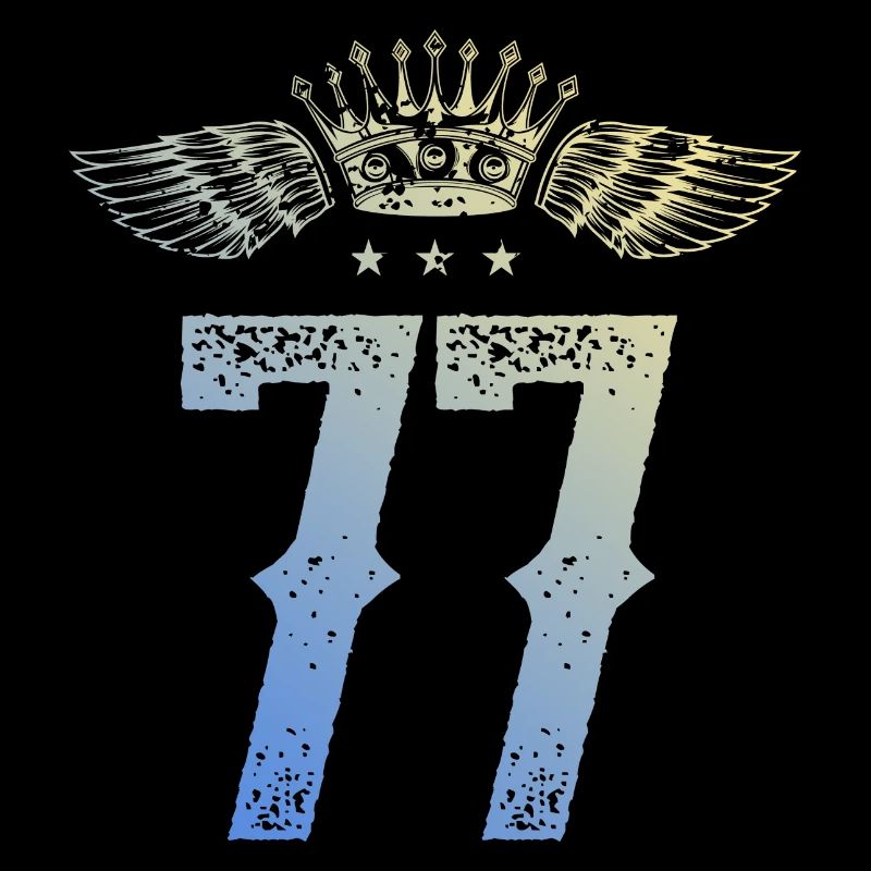 77 Number crown