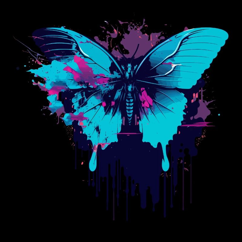 Papillon Blue Vaporwave