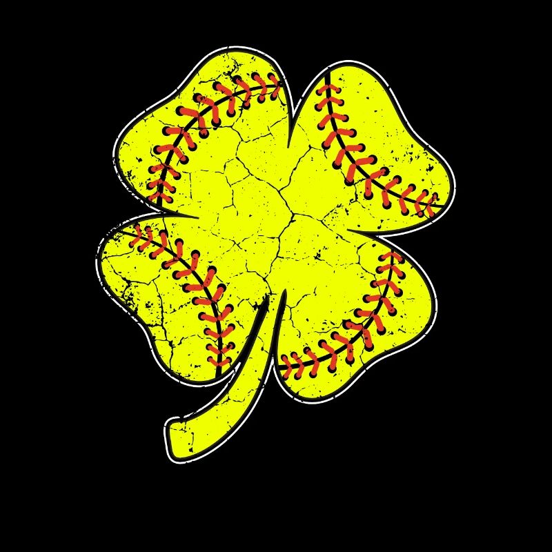 Baseball St Patricks Day, Leaf Clover, shamrock