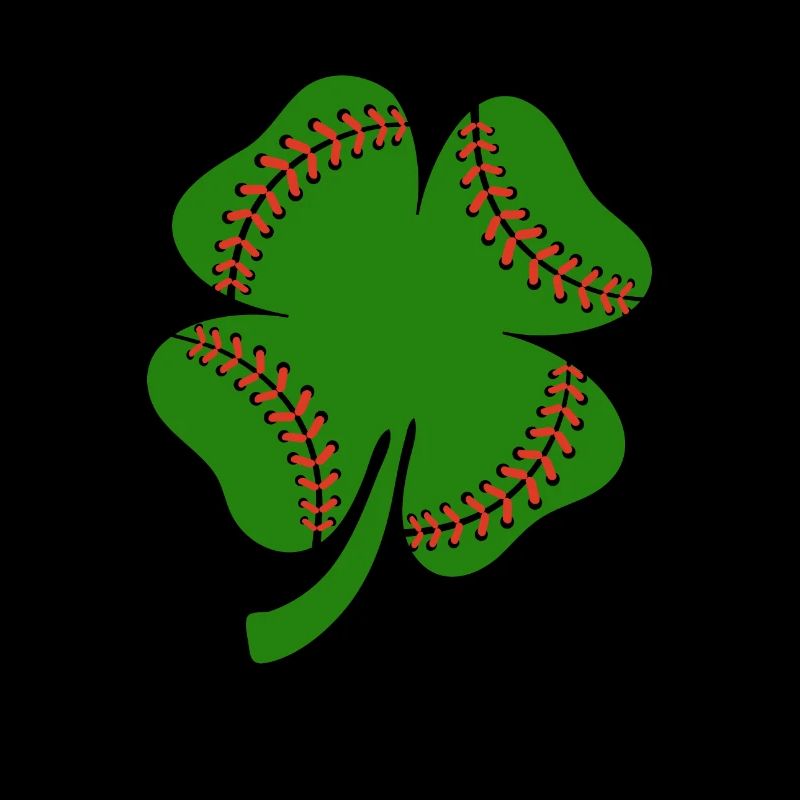 Baseball St Patricks Day, Leaf Clover, Kleeblatt