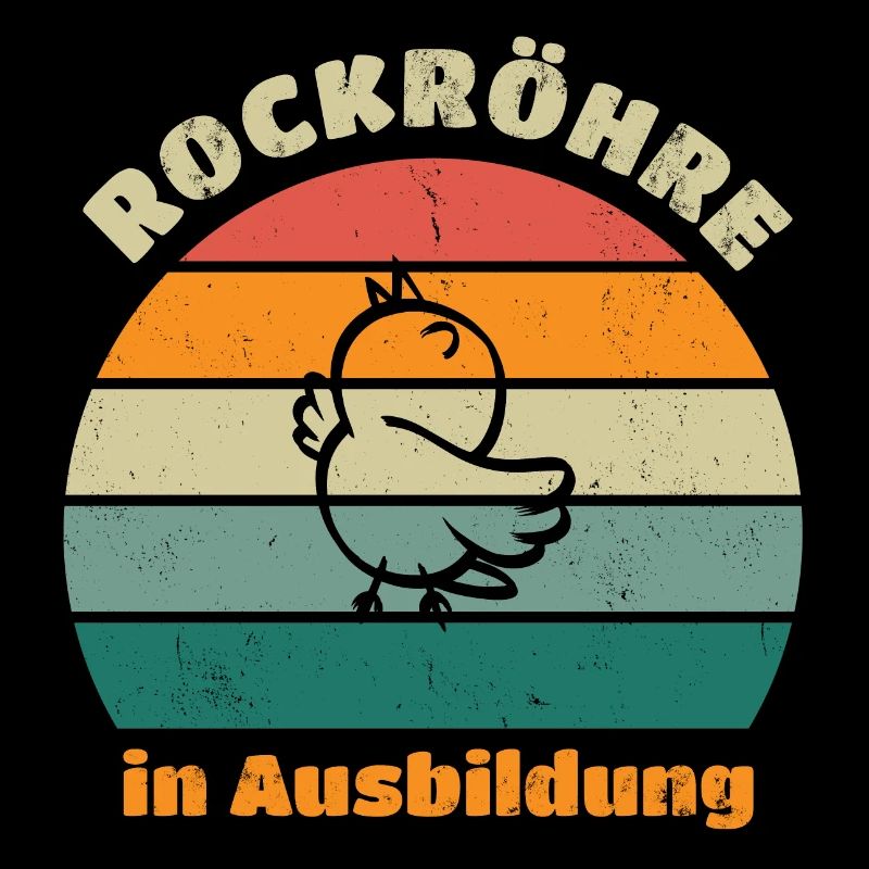 Rockröhre in Ausbildung retro hell