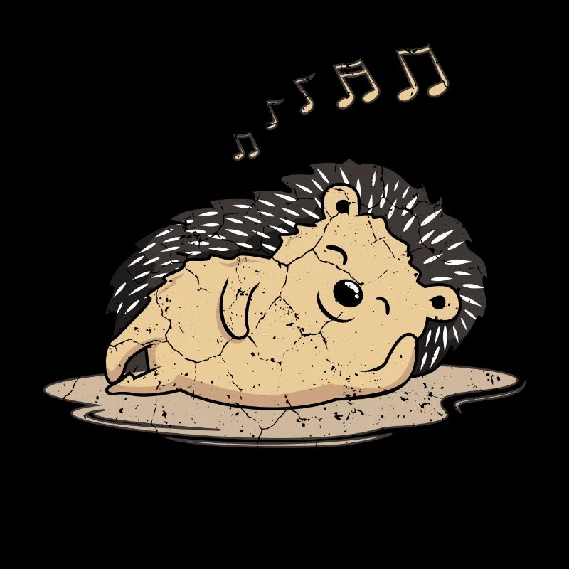 Igel, Igel entspannen und Musik genießen