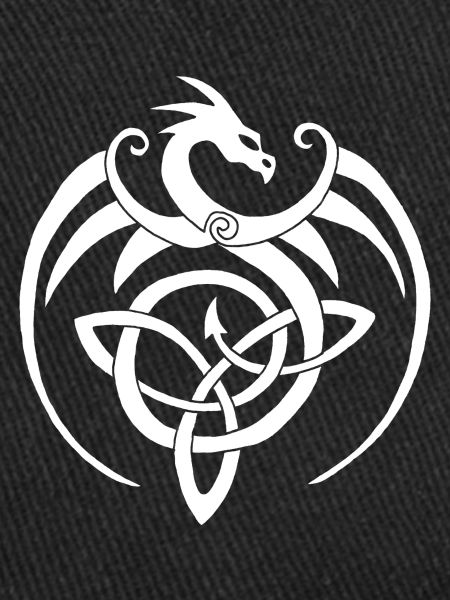 Dragon blanc et symbole celte