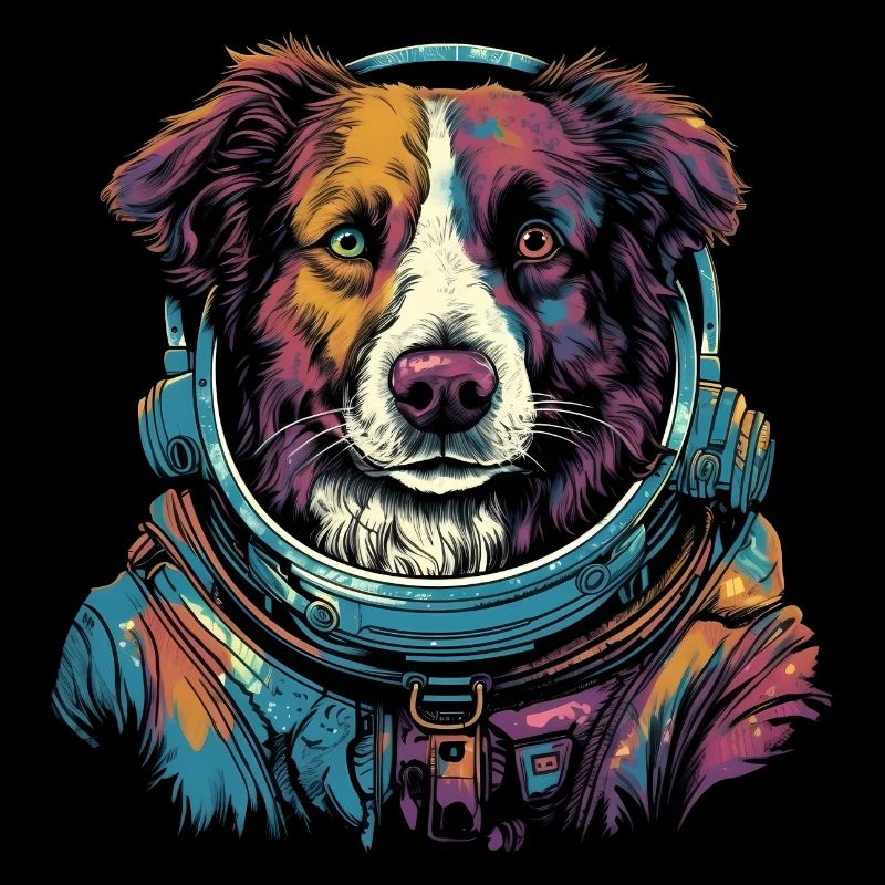 Australian Shepherd Astronaut