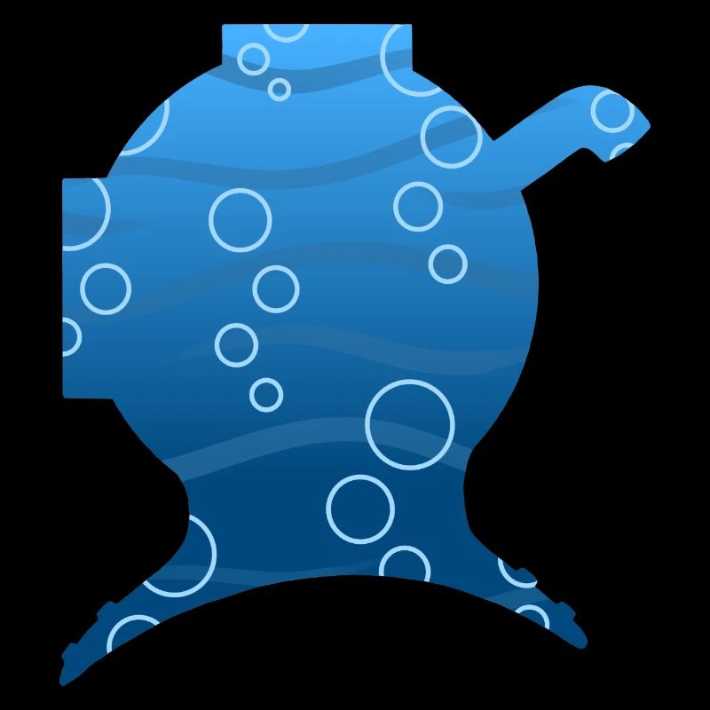 Diving bottom scuba shape