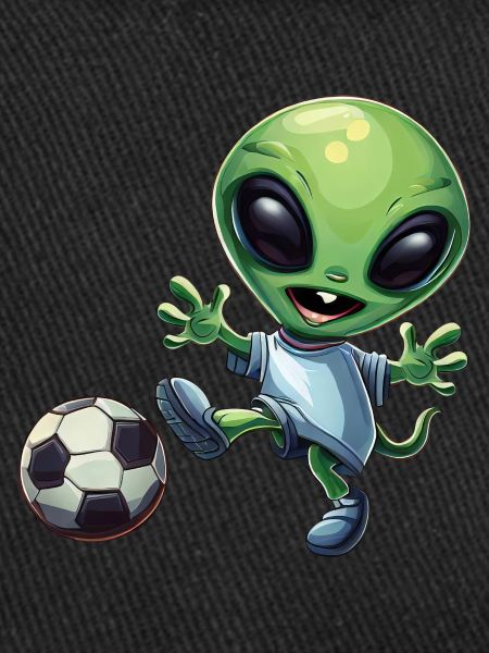 Footballeur extraterrestre vert