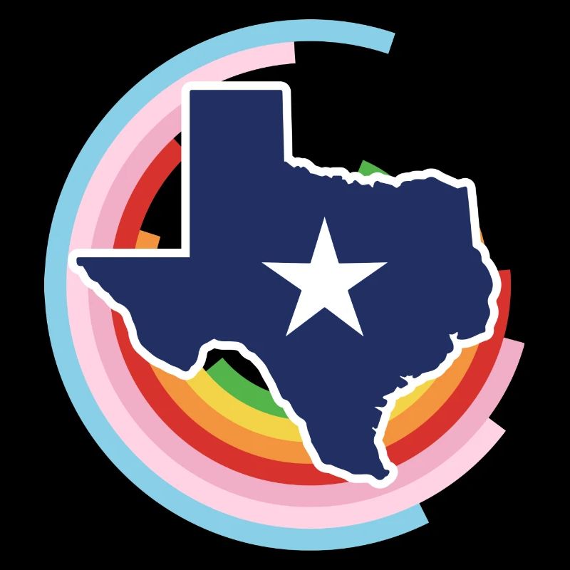 Texas Map Design for Proud LGBT+ Texans