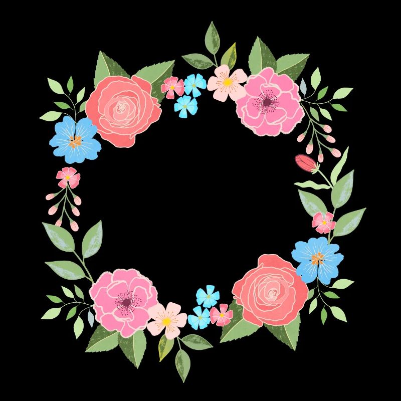 Fleurs printanières avec beaucoup d’espace pour votre texte