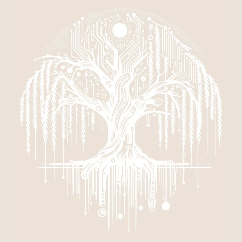 Digitaler Lebensbaum Schaltkreis Design